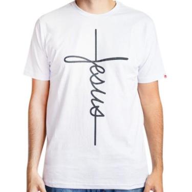 Imagem de Camiseta Escrita Religiosa Manga Curta Mini Logo Branco - Caps Co