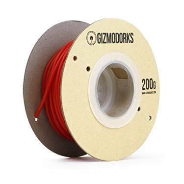 Imagem de Gizmo Dorks Filamento PLA para impressoras 3D 1,75 mm 200 g, vermelho
