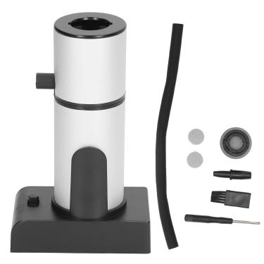 Imagem de Kit de defumador de coquetel, kit de infusor de fumaça portátil de alumínio e liga de zinco para cozinha(silver)