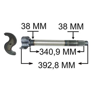 Imagem de EIXO EXPANSORES 'S' FREIO AR DIR. TRAS. (28 ESTRIAS) (392,80 MM) AGRALE PARA IVECO VW