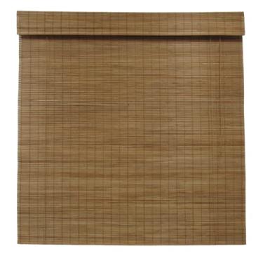 Imagem de Persiana de Bambu Rolo com Bandô - Café 160 cm Largura x 140 cm Altura: Elegância e funcionalidade para o seu ambiente.