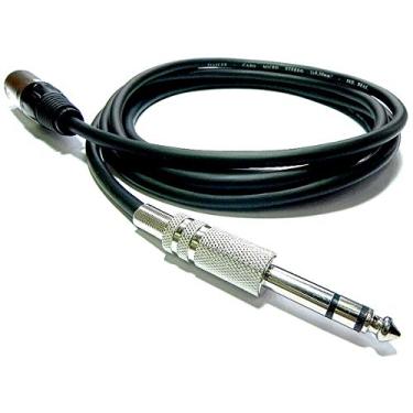 Imagem de Cabo de Áudio Blindado Canon XLR Macho P10 Estéreo Profissional 5 Metros