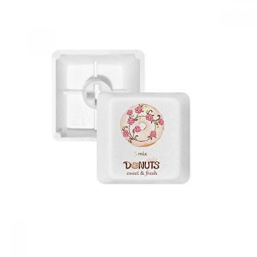 Imagem de Flower Doughnut Sobremesa Sweet Food teclado mecânico PBT kit de atualização para jogos