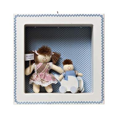 Imagem de Potinho de Mel Nicho 3 Leds Menino Irmã Carrinho Quarto Bebê Infantil Menina Menino Azul