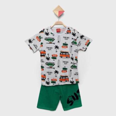 Imagem de Conjunto Infantil Curto Kyly Tropical Camiseta E Short Menino