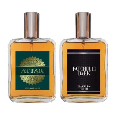 Imagem de Kit Perfume Masculino - Attar + Patchouli Dark 100ml - Essência Do Bra