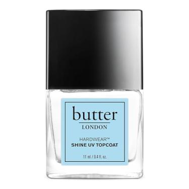 Imagem de Butter London Hardwear Shine UV Topcoat - Prevents Chipping and Smudging - Delivers Sheer Coverage with Brilliant Gloss - Quick Drying and Long Wearing Color - Cruelty-Free - 11 ml Nail Polish