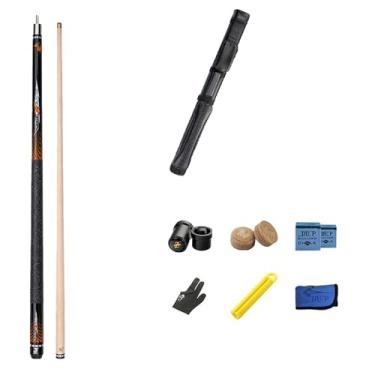 Imagem de Taco de bilhar taco de bilhar taco de bilhar taco de madeira para bilhar bar taco de sinuca (C taco de sinuca + acessórios + barril B, 10,5 mm)