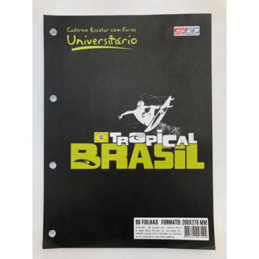 Imagem de Bloco Universitário Tropical Brasil com 96 folhas - São Domingos