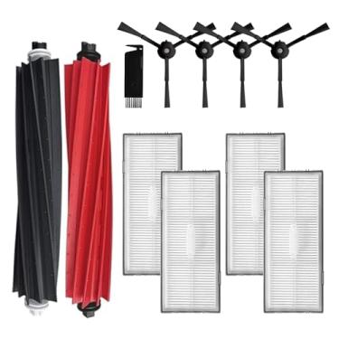 Imagem de Acessórios de peças de reposição compatíveis com aspiradores robóticos Roborock S8 Pro Ultra/S8/S8+ Inclui: 1 escova principal de rolo duplo, 4 escovas giratórias laterais, 4 acessórios de filtro Hepa