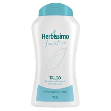 Imagem de herbíssimo sensitive talco desodorante perfumado previne a transpiraçã