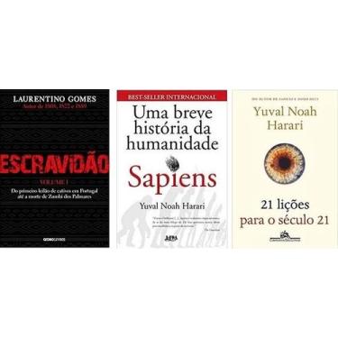 Imagem de Escravidão + Sapiens Uma breve história da humanidade + 21 lições para