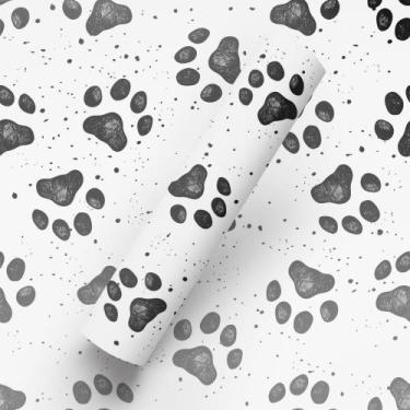 Imagem de Papel de Parede Adesivo Tema Patas Pet Cachorro Pegadas - BAZAR DOS QU