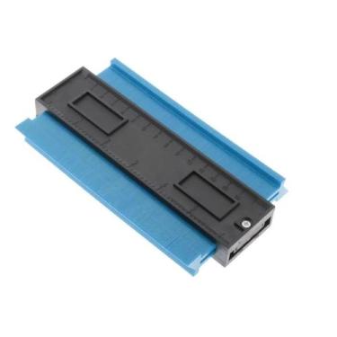 Imagem de Régua Medidor De Contorno Para Obra 25cm sem trava - FanCo, Azul