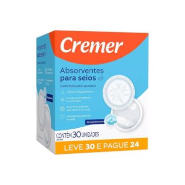 Imagem de Absorvente Para Seios Cremer Toque Suave Leve 30 Pague 24 Un