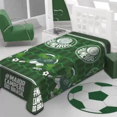 Imagem de Manta de Microfibra Fun Solteiro Palmeiras Campeão Jolitex