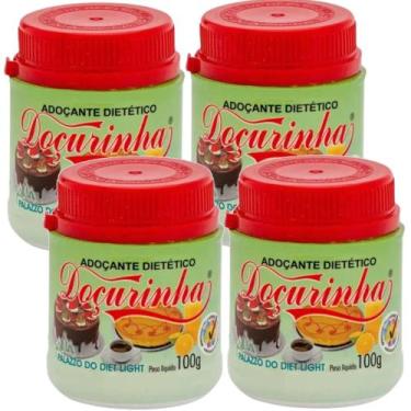 Imagem de 4x Adoçante Dietético Pó Vegano Sem Glúten E Lactose Doçurinha