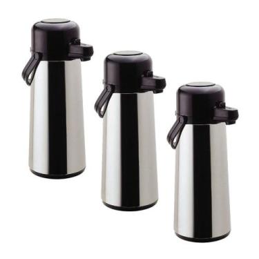 Imagem de Garrafa Térmica De Mesa Inox 1,8 Litros Invicta Kit 3