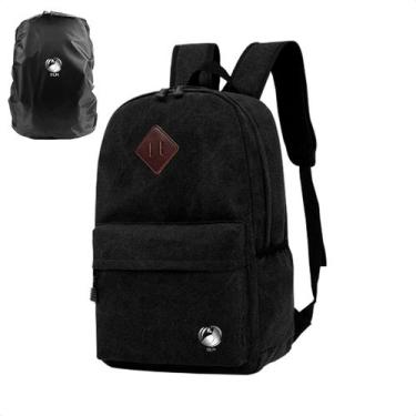 Imagem de Mochila Bolsa Juvenil Masculina Em Lona Resistente Dilinx, Preto