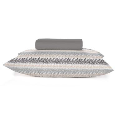 Imagem de Jogo de Cama Casal Teka Crystal 3 Peças 120 Fios 100% Algodão Navagio