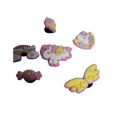 Imagem de Pins Botons para  sandalias Crocs  Modelo Unicórnio