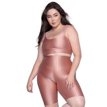 Imagem de Conjunto Top e Bermuda Plus Size New Zig 3D Bella Fiore Treino Cor:;Tamanho:48;Gênero:Feminino-Feminino