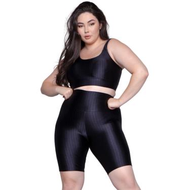 Imagem de Conjunto Top e Bermuda Plus Size New Zig 3D Bella Fiore Treino Cor:;Tamanho:48;Gênero:Feminino-Feminino
