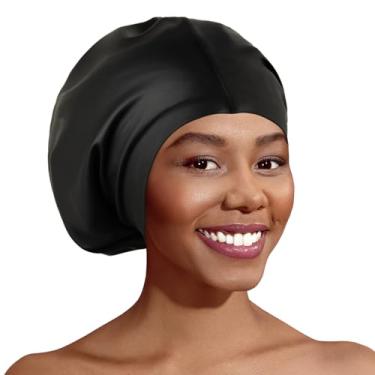 Imagem de IwIeIaIrI Touca de natação de silicone GG preta