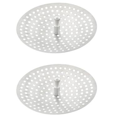 Imagem de ZZLZX 2 Peças De Filtro Guarda-Chuva Para Pia, Escorredor Cozinha, Triturador Lixo Universal Aço Inoxidável, Diâmetro 8 Cm/3,15" Lava-Louças, Cesto Transporte Antientupimento