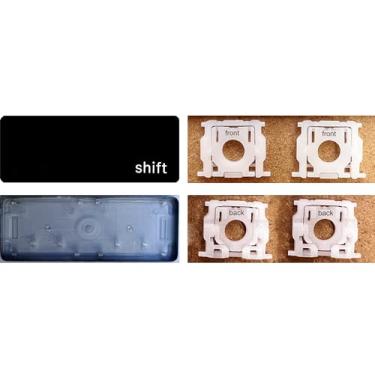 Imagem de Dolphin.dyl Tampa De Chave Individual Substituição Com Dobradiça Para (M1 M2) Macbook Pro A2141 A2251 A2289 A2338 A2442 A2485 Air A2179 A2337 A2681 (Tecla Shift Direita)