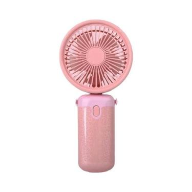 Imagem de Ventilador Portátil Dobrável Multicolorido Com Cordão 3 Velocidades De