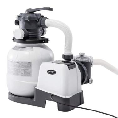 Imagem de Bomba Filtro Sistema Areia Krystal Clear 7.900 Litros/Hora Intex, 220V