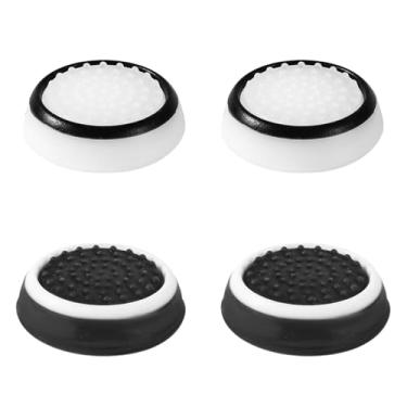 Imagem de PEUTIER 4 Peças De Proteção Para Polegar, Total, Antiderrapante, Anti-Riscos, Anti-Impressão Digital, Capa Protetora Joystick Compatível Com Ps5, Ps4, Xbox Series X/S, One Switch Pro Controller
