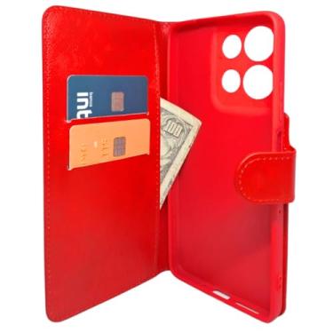 Imagem de Capa Carteira para Motorola G75 5G Vermelho