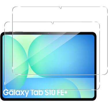 Imagem de Murmure [Pacote com 2 protetores de tela para Samsung Galaxy Tab S10 FE Plus, dureza 9H [clareza HD] Película de vidro temperado antiarranhões, fácil instalação, sem bolhas