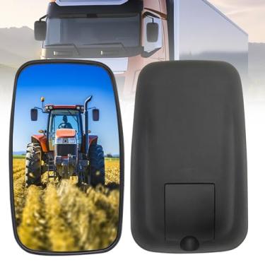 Imagem de Espelhos convexos grandes de caminhão 25,4 cm, espelho retrovisor retangular, melhora a visibilidade para veículos agrícolas de construção, trailer, caminhão, caminhão, espelho colheitadeira