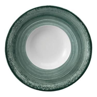 Imagem de Prato Risoto 27cm Porcelana Schmidt - Dec. Esfera Verde 2418, 2418, 27