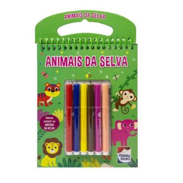 Imagem de Livro - Colorindo por Números: Animais da Selva