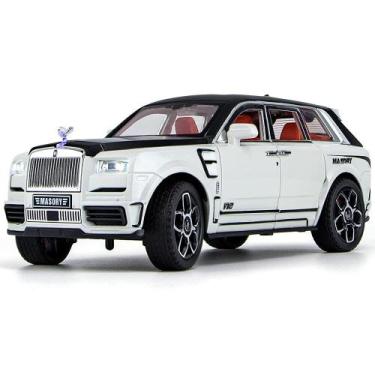 Imagem de Carro de brinquedo Rolls-Royce Cullinan em escala 1/24 branco com som 