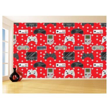 Imagem de Papel De Parede 3D Infantil Controle Game Jogo 3,5M Azs269