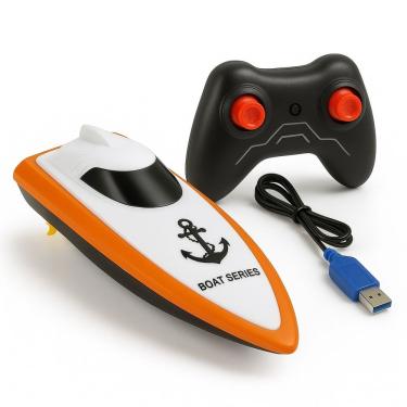 Imagem de Barco Lancha Elétrica Brinquedo Aquático Controle Remoto