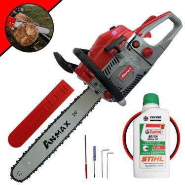 Imagem de Motosserra Motor Serra À Gasolina Anmax CS5800A 58cc 3HP 11.000rpm Alt