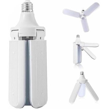 Imagem de Lâmpada LED Hélice Dobrável 3 Pétalas Ajustável Luz Forte 45W Multi Ângulos Iluminação