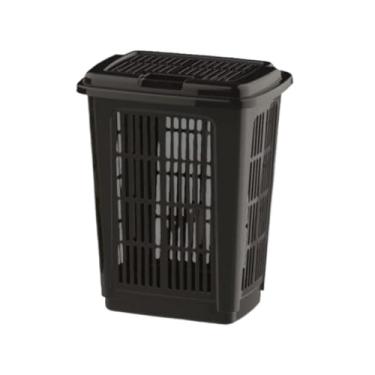 Imagem de Cesto de Roupa Suja com Tampa para Lavanderia e Área de Serviço, Telado(30 Litros)