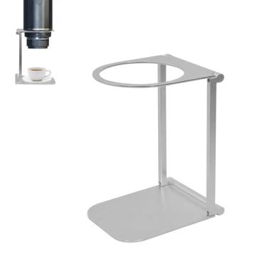 Imagem de Suporte para cafeteira de viagem, suporte portátil e dobrável para máquina de café expresso, suporte de café de escritório com base, adequado para escritório, casa e acampamento