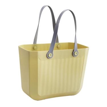 Imagem de FytStycale Bolsa de compras Bolsa de viagem Organizador versátil Cesta de banho portátil de portátil para produtos de limpeza Brinquedos Diversos, Amarelo