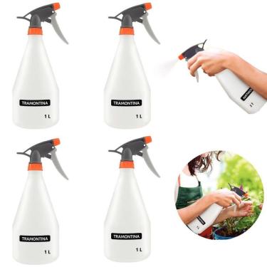 Imagem de Borrifador Pulverizador Jardinagem Manual 1 Litro Kit 04 Un