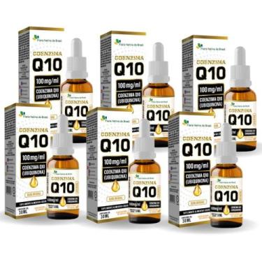 Imagem de Kit Com 06 - Coenzima Q10 (100mg) 30ml Sabor Laranja Flora Nativa - Fl