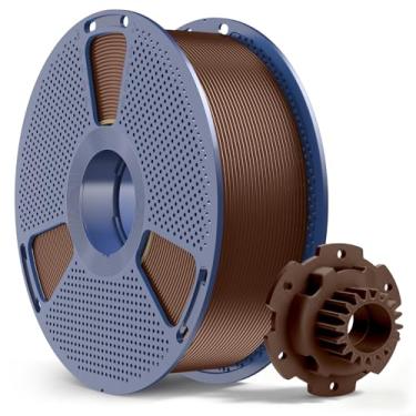 Imagem de SUNLU Filamento de impressora 3D PETG 1,75 mm, 1 kg marrom café