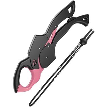 Imagem de pullther fishing Pegador de peixe 23,4 cm, ferramenta para agarrar peixes com cordão, suporte de peixe para água salgada